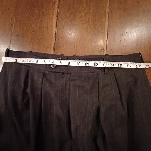 Vintage 90s H. Freeman Gray Pinstripe Suit - Picture 10 of 12